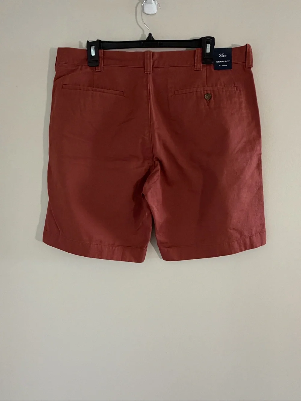 NWT J Crew Chino Shorts Mens 35 Rust Red 9” Inseam Preppy Classic Golf Cotton